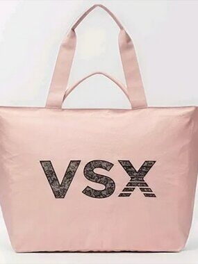Victoria’s Secret VSX zipper close tote bag light pink sealed new